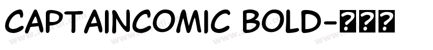 CaptainComic Bold字体转换